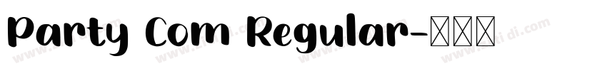 Party Com Regular字体转换